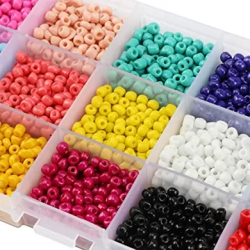 PHOGARY 3500pcs Glass Seed Beads for DIY Jewelry Making