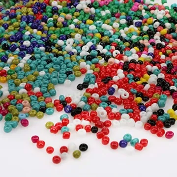 PHOGARY 3500pcs Glass Seed Beads for DIY Jewelry Making