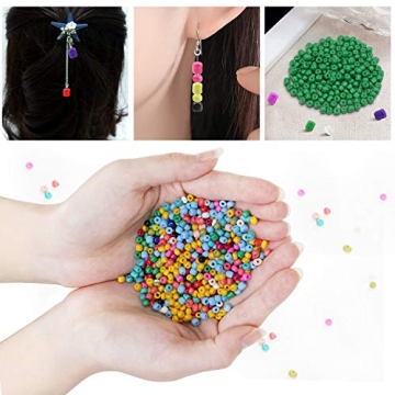 PHOGARY 3500pcs Glass Seed Beads for DIY Jewelry Making