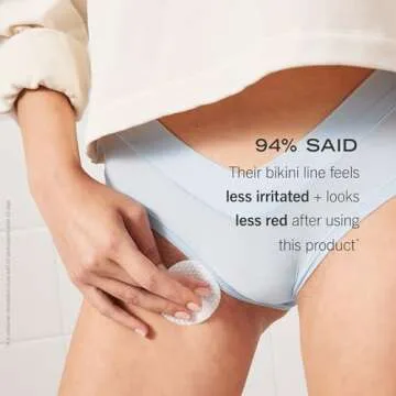 First Aid Beauty - Ingrown Hair Pads with BHA + AHA - Aftershave Treatment Pads to Help Prevent Razor Bumps for Men & Women - Exfoliate Underarms & Bikini Area - Compostable for Daily Use - 60 Pads