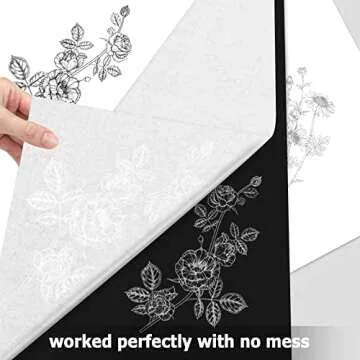 PSLER 30PCS White Carbon Transfer Paper for Wood Burning Craft, Paper, Canvas and Other Art Craft Surfaces A4 Size 8.27 X 11.81 Inch