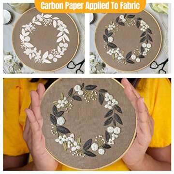 PSLER 30PCS White Carbon Transfer Paper for Wood Burning Craft, Paper, Canvas and Other Art Craft Surfaces A4 Size 8.27 X 11.81 Inch