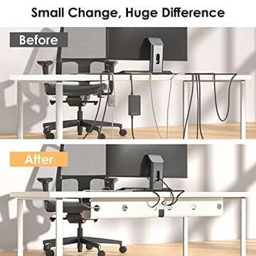 Delamu Cable Raceway, 2 Pack Under Desk Cable Management Tray, 31.5in Desk Cord Organizer for Wire Management, No Drill/Drill Under Desk Shelf for Home Office Computer Desk Cable Hider, White