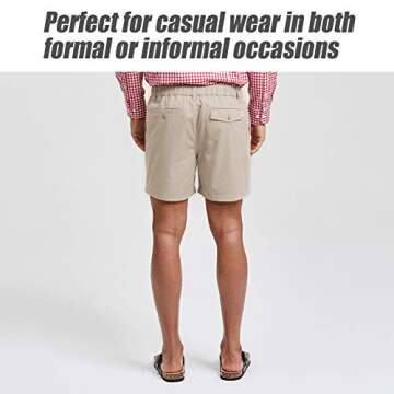 Maamgic Men's Classic Cotton Casual Shorts - Comfortable & Stylish