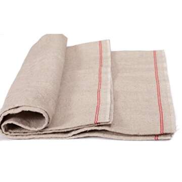 Saint Germain Bakery Premium Professional Bakers Extra Large Couche 35"x26" from France - Heavy Duty Proofing Cloth 100% Natural Flax Linen