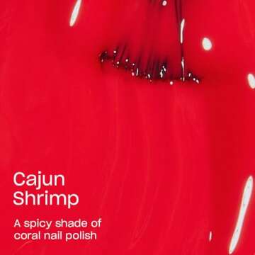 OPI Nail Lacquer Cajun Shrimp | Opaque Bright Orange Crème Chip Resistant Nail Polish | Vegan, Fast Drying, Streak Free