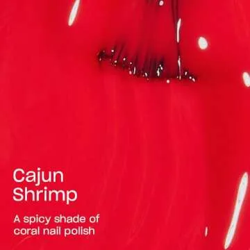 OPI Nail Lacquer Cajun Shrimp | Opaque Bright Orange Crème Chip Resistant Nail Polish | Vegan, Fast Drying, Streak Free
