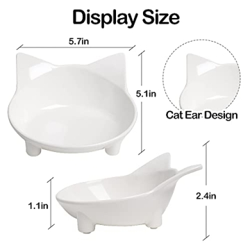 Skrtuan Cat Bowls - Stylish Non-Slip Feeding Bowls