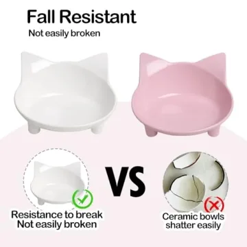 Skrtuan Cat Bowls - Stylish Non-Slip Feeding Bowls