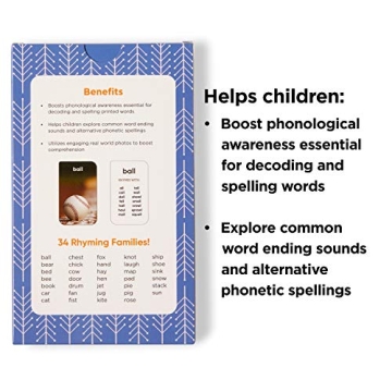 Think Tank Scholar Rhyming Flash Cards for Kids Ages 4-8