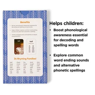Think Tank Scholar Rhyming Flash Cards for Kids Ages 4-8