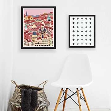 Prague Print Prag Art Print Praha Print Praha Art Prague Artwork Prague Drawing Prague Illustration Prague Czech Architecture Illustration Architecture Wall Art Retro Artwork Unframed 8 x 10 Inches