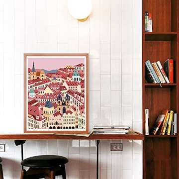 Prague Print Prag Art Print Praha Print Praha Art Prague Artwork Prague Drawing Prague Illustration Prague Czech Architecture Illustration Architecture Wall Art Retro Artwork Unframed 8 x 10 Inches