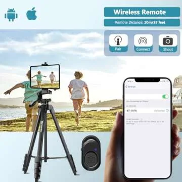 Lusweimi 73-Inch Tripod - Ideal for iPad Pro & Cameras