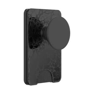 PopSockets Phone Wallet with Expanding Grip, Phone Card Holder, Wireless Charging Compatible, Wallet Compatible with MagSafe - Laced