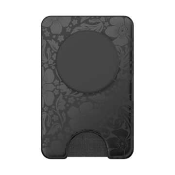 PopSockets Phone Wallet with Expanding Grip, Phone Card Holder, Wireless Charging Compatible, Wallet Compatible with MagSafe - Laced