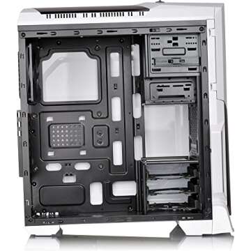Thermaltake Versa N21 Snow Edition Translucent Window Panel SPCC ATX Mid Tower Computer Chassis CA-1D9-00M6WN-00
