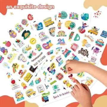 Welcome Back-to-School Stickers, 369PCS First Day of School Stickers for Back to School Party Favors Decorations Back to School Gifts, Teacher Reward Stickers