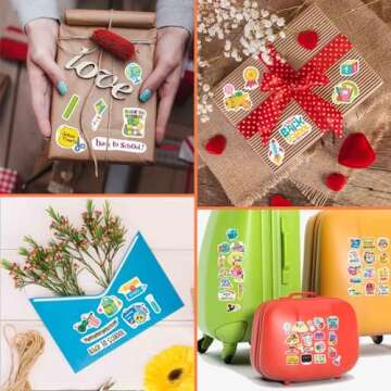 Welcome Back-to-School Stickers, 369PCS First Day of School Stickers for Back to School Party Favors Decorations Back to School Gifts, Teacher Reward Stickers