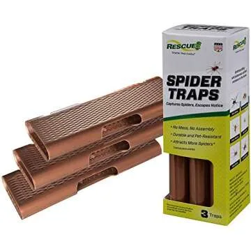 RESCUE! Spider Traps – Effective Solution for Common Household Spiders - 2 Pack (6 Traps)