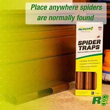 RESCUE! Spider Traps - Catch Venomous Spiders Securely