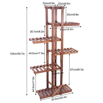 Astoryou Wood Plant Stand for Indoor and Outdoor Use