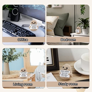 Cheerful Knitted Potato Toy for Friends and Parties