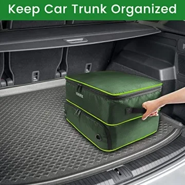 YOREPEK Golf Trunk Organizer with Separate Shoe Compartment