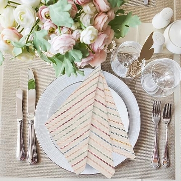 RUVANTI Cloth Napkins Set of 12 for Elegant Dining Experiences