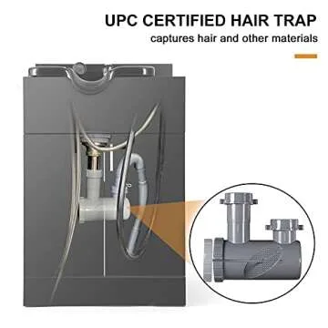 Artist Hand Shampoo Backwash Sink Station for Salons