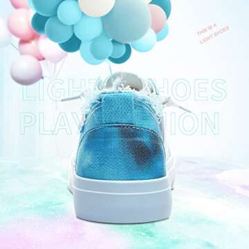 Trendy Obtaom Women's Colour Blocking Canvas Sneakers