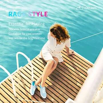 Trendy Obtaom Women's Colour Blocking Canvas Sneakers