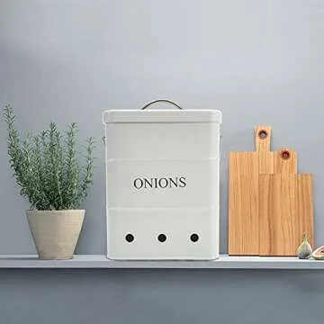 Stylish Gdfjiy Onion Storage Bin for Kitchen Organization