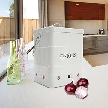 Stylish Gdfjiy Onion Storage Bin for Kitchen Organization