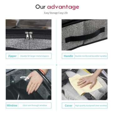 Onlyeasy Under Bed Shoe Storage Organizer - Set of 2