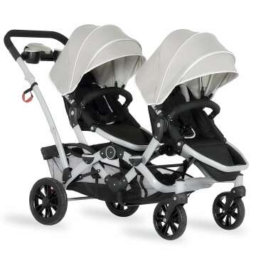 Lightweight Double Umbrella Stroller in Grey