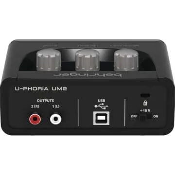 Behringer U-Phoria UM2 USB Audio Interface for Quality Recordings