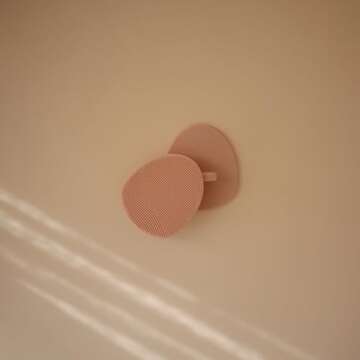 mushie Baby Bath Cradle Cap Brush | Soft Silicone Bristles for Dry Skin, Eczema, & Cradle Cap Treatment | 2-Pack (Blush/Shifting Sand)