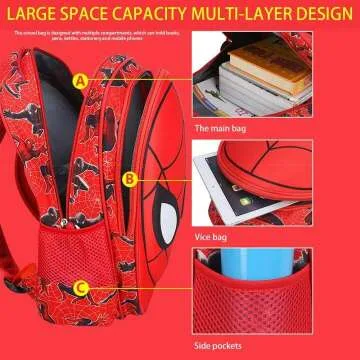 Stylish 3D Comic Toddler School Backpack for Kids