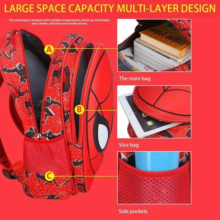 Stylish 3D Comic Toddler School Backpack for Kids