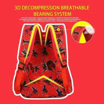 Stylish 3D Comic Toddler School Backpack for Kids