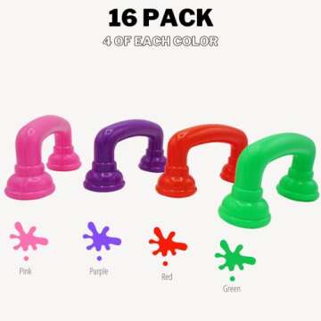 4E's Novelty 16 Reading Phones [16 Pack] Auditory Feedback Whisper Phone Classroom Manipulative, Speech Therapy Toy Tool - Accelerates Reading Fluency & Pronunciation, Phonic Materials