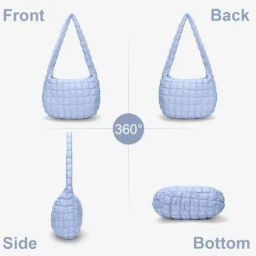 Quilted Tote Bag - Lightweight and Spacious Design
