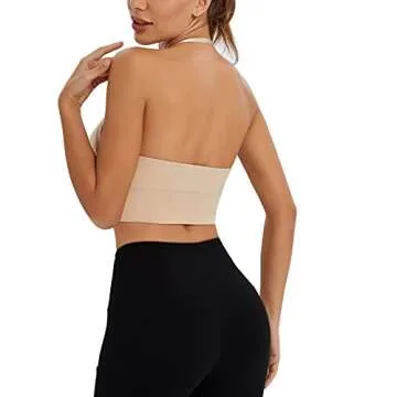 INIBUD Halter Bra - Comfortable & Versatile Wireless Bralette