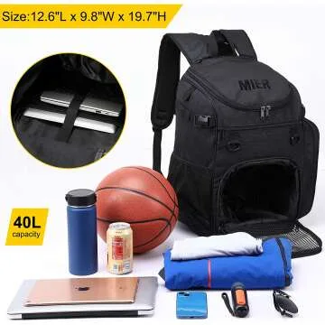 MIER 40L Sports Backpack with Laptop Compartment