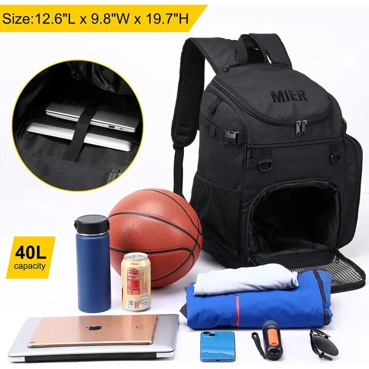 MIER 40L Sports Backpack with Laptop Compartment