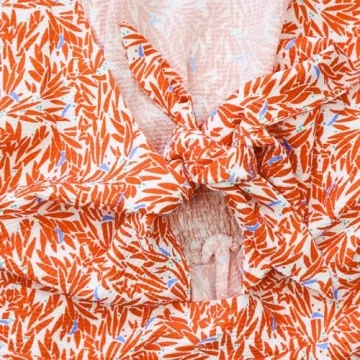 AGQT Women’s Sexy V Neck Self Tie Front Summer Romper