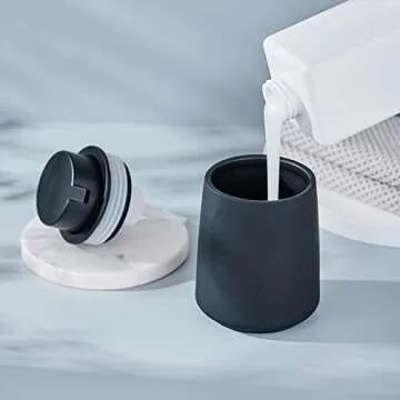 Elegant 12Oz Black Foam Hand Soap Dispenser for Home