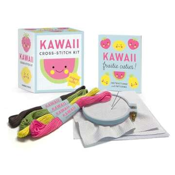 Running Press Mini Editions Kawaii Cross-Stitch Kit: Super Cute!