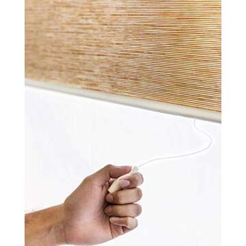 CHICOLOGY Roller Shades , Cordless Blinds , Window Shades for Home , Roller Window Shades , Window Treatments , Door Blinds , Light Filtering Shades , Felton Cream (Natural Woven) , 48"W X 72"H